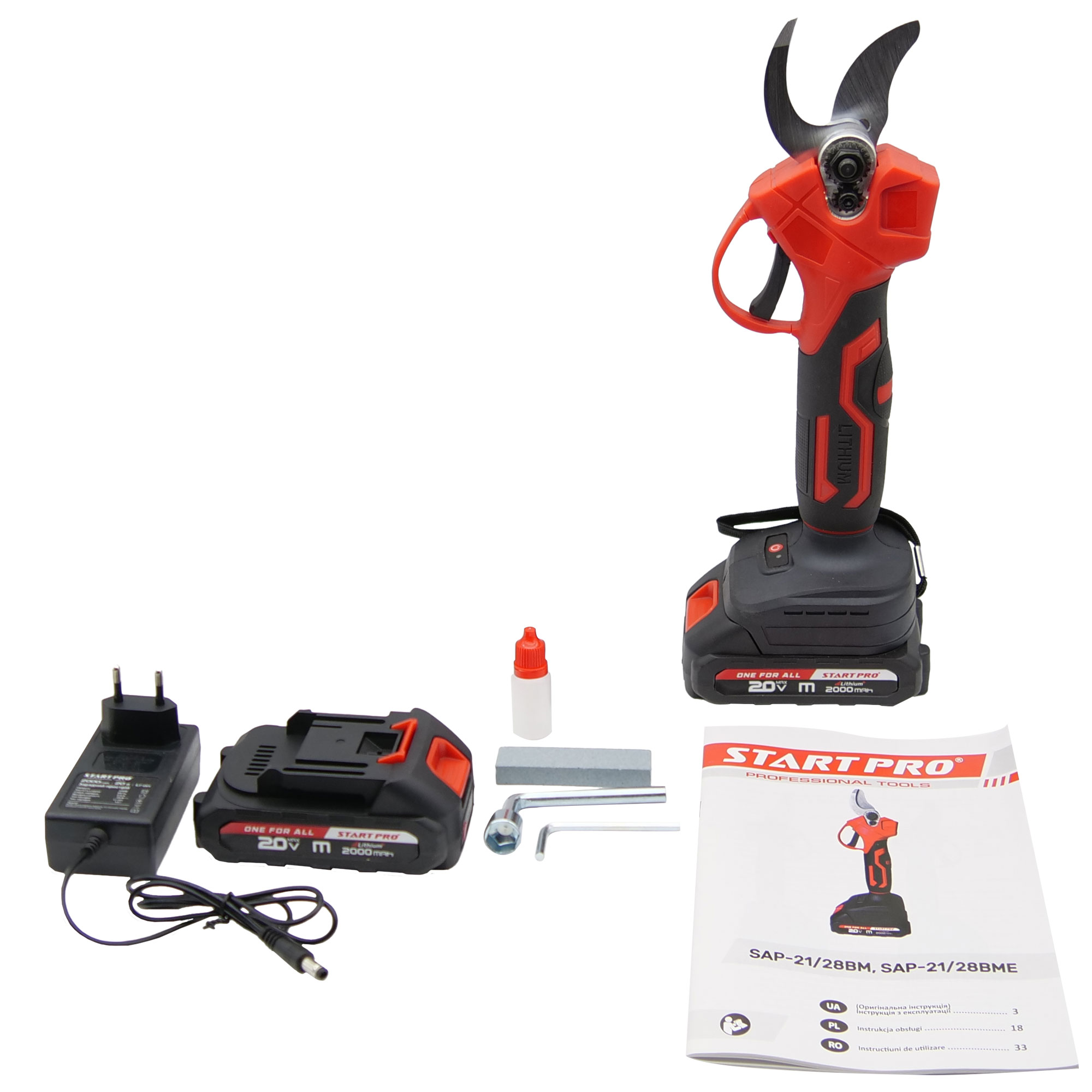 Foarfecă de grădină cu acumulator STARTPRO SAP-21/28BM - Image 8